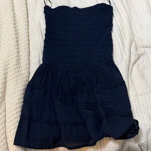 Hollister Co. Women's Navy and Blue Playsuit-romper